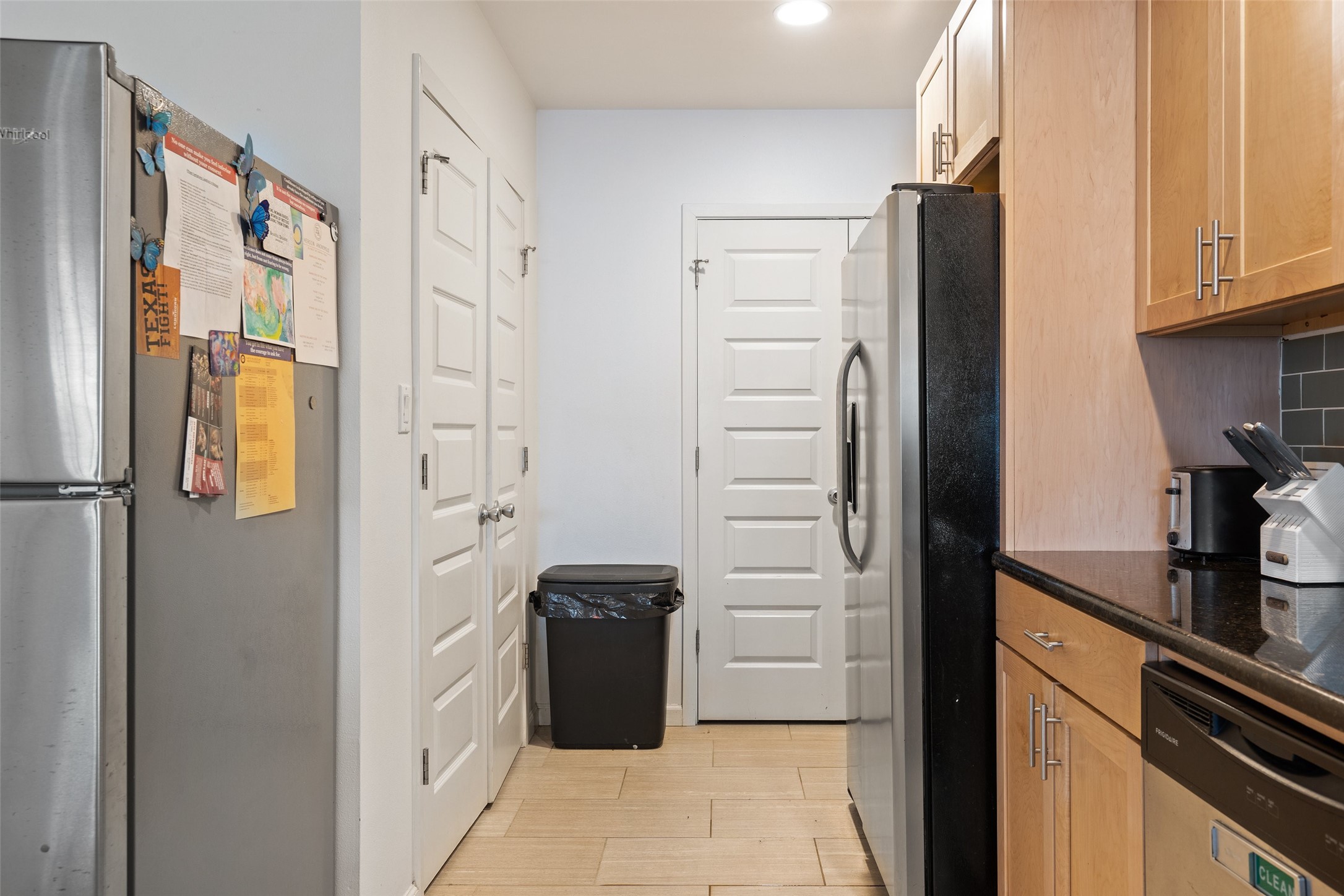 3504 Speedway, Unit A&B Austin, TX 78705 - Photo 8 of 29 a kitchen with stainless steel appliances granite countertop a refrigerator and a sink