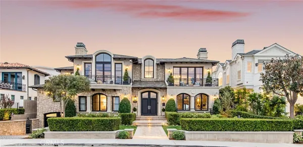 a front view of multiple houses