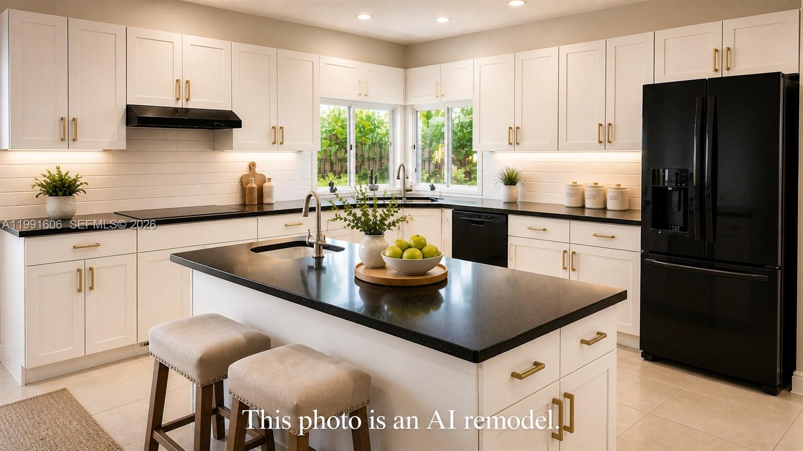 15615 Southwest 42nd Terrace Miami, FL 33185 - Photo 10 of 28 a kitchen with granite countertop stainless steel appliances a stove a refrigerator a sink a counter space and dining table