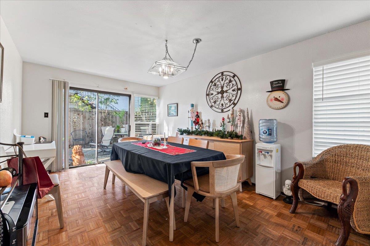 552 Walnut Street San Carlos, CA 94070 - Photo 11 of 27 a view of a dining room with furniture window and outside view
