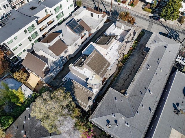 an aerial view of a city