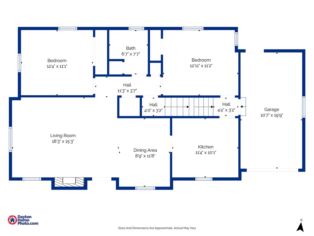 1237 Laurelwood Road Dayton, OH 45409 - Photo 56 of 56 This floor plan highlights a functional layout with distinct living spaces for comfortable living.