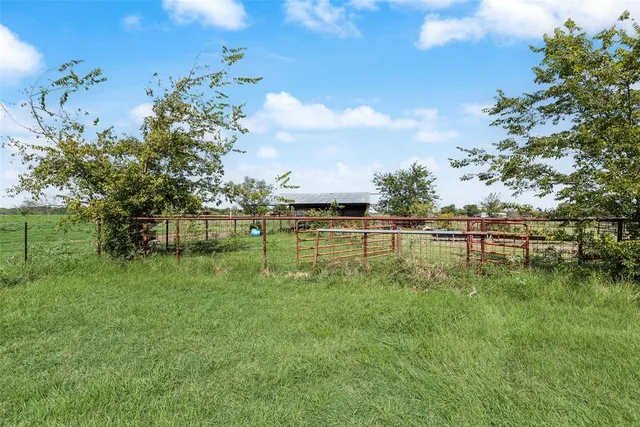 a view of yard with ocean view