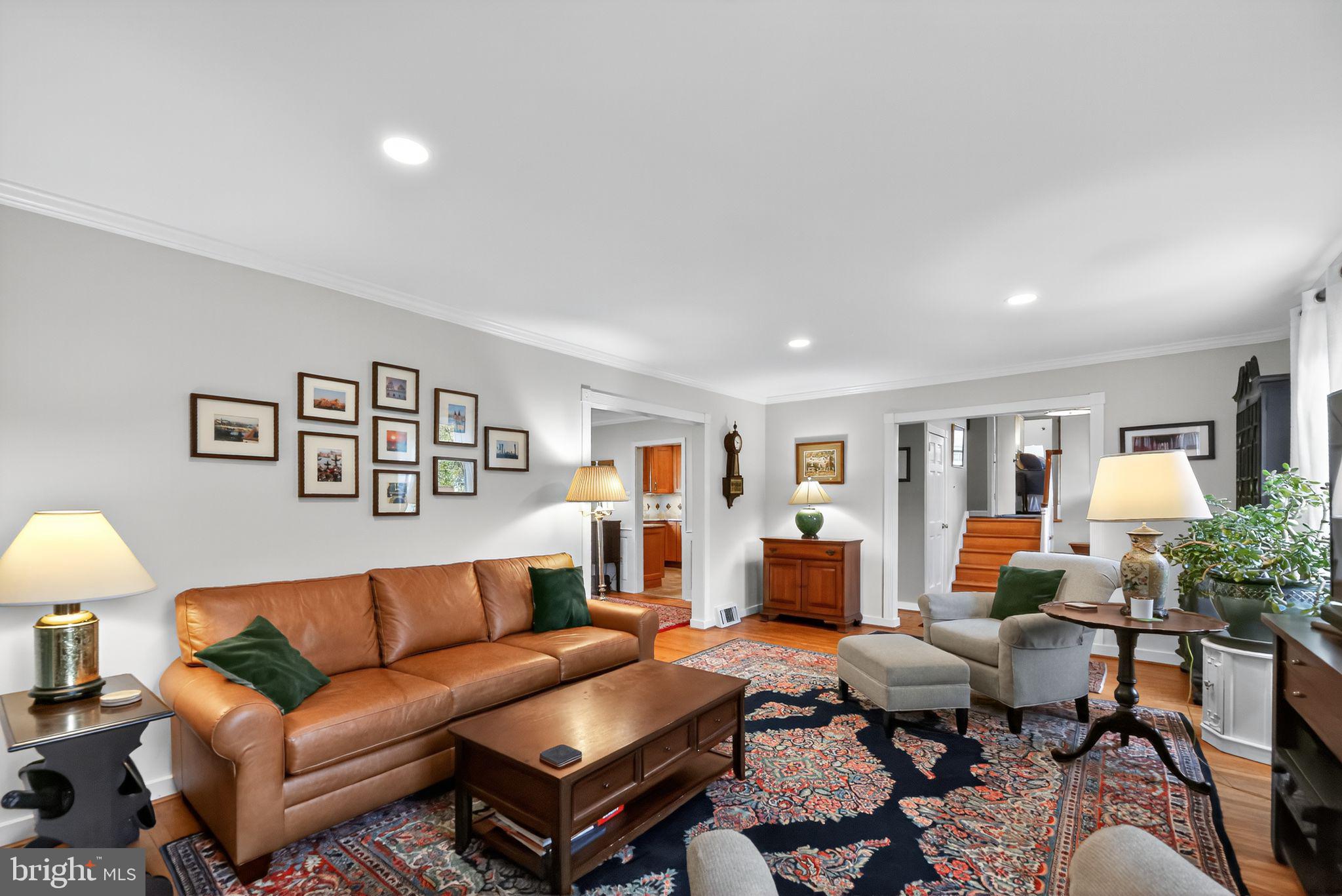336 Gribbel Road Wyncote, PA 19095 - Photo 6 of 33 Living room with hard wood floors