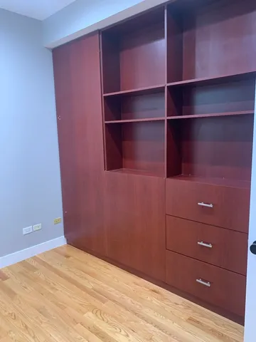 a view of room with empty racks