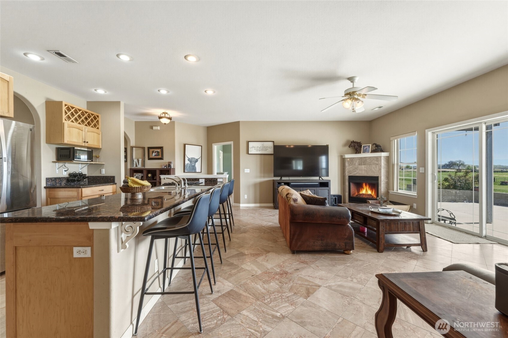 219 Reeds Road Touchet, WA 99360 - Photo 14 of 40 a view of a dining room with furniture window and outside view