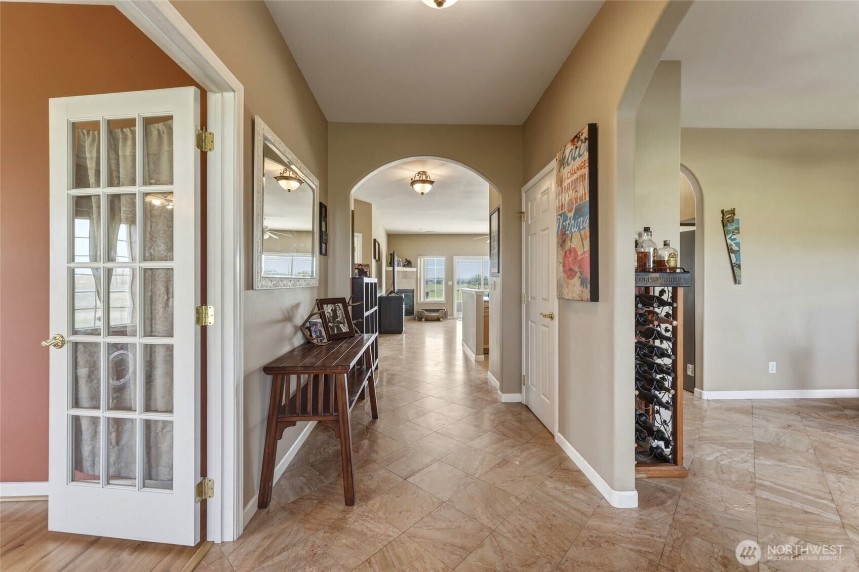 219 Reeds Road Touchet, WA 99360 - Photo 4 of 40 a view of a hallway view with living room