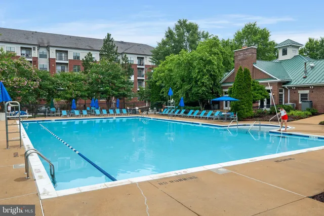 a view of a park with swings