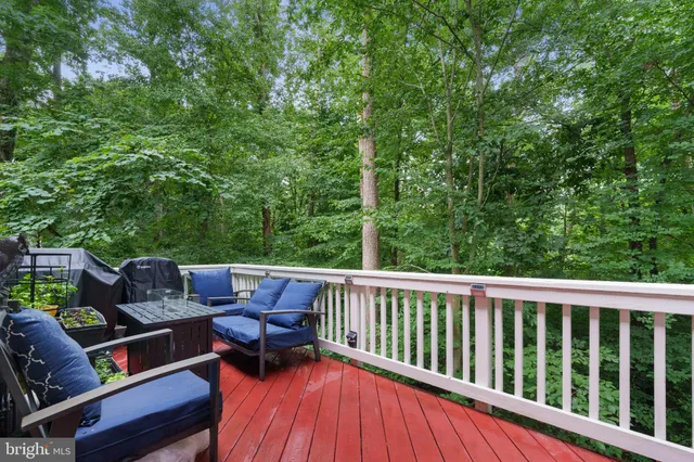 a view of a two chairs in the deck