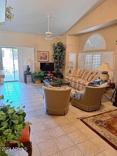4202 East Broadway Road, Unit 198 Mesa, AZ 85206 - Photo 4 of 47 Living room with plantation shutter on p