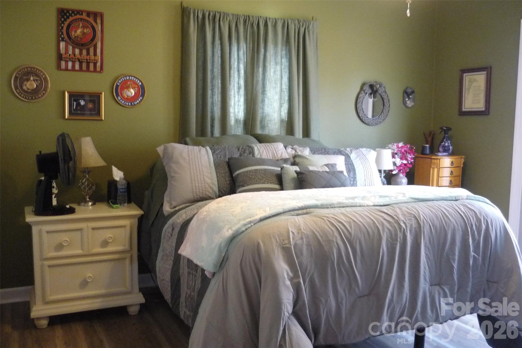 120 Bradley Road Shelby, NC 28152 - Photo 24 of 41 a bed room with a bed and a lamp