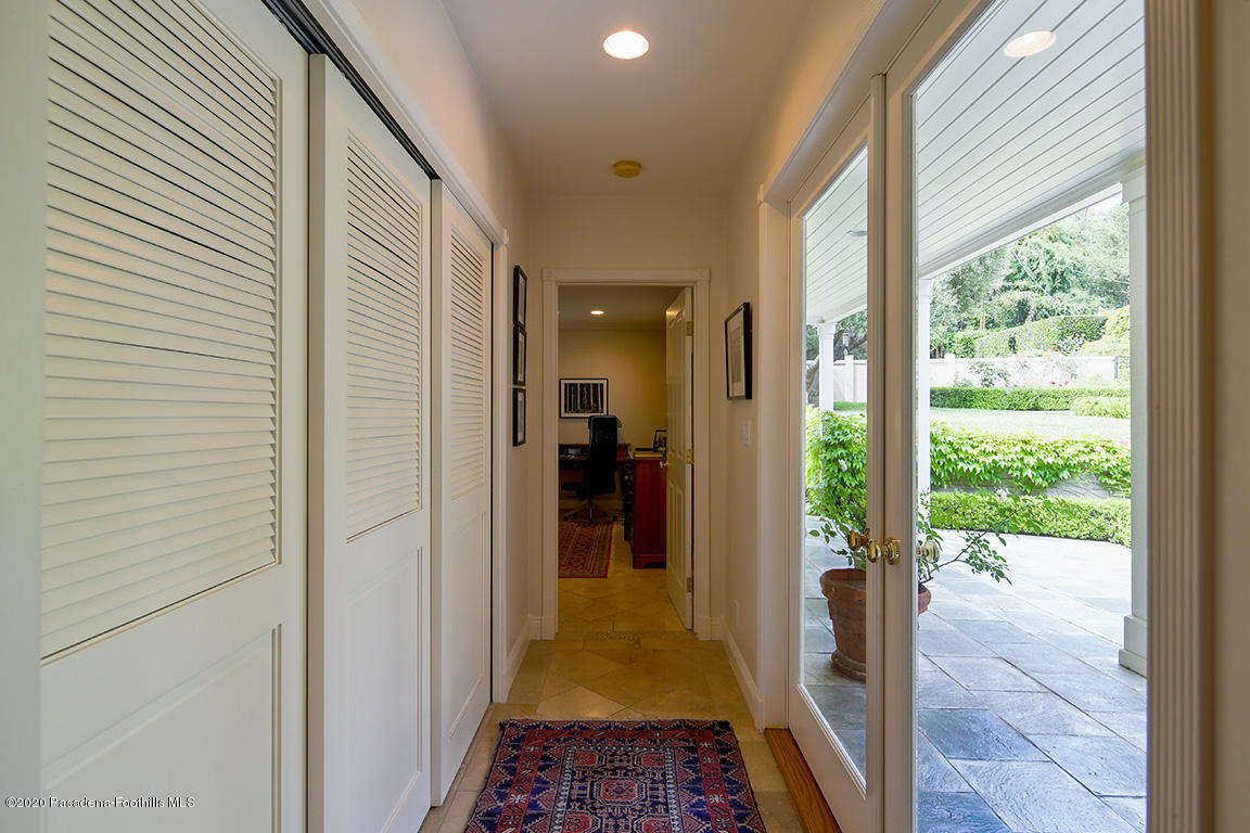 1987 Braeburn Road Altadena, CA 91001 - Photo 20 of 48 a view of a hallway with a outdoor space