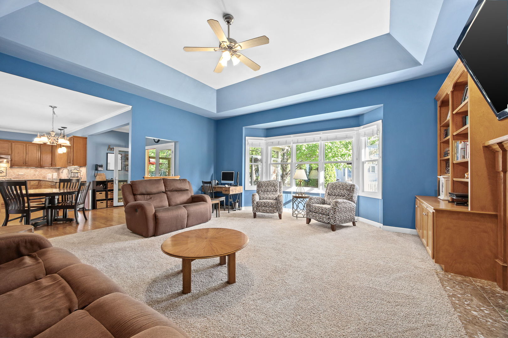 2816 Cordgrass Road Naperville, IL 60564 - Photo 12 of 49 a living room with furniture and a large window