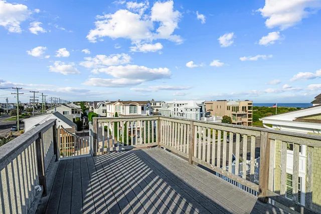 a view of city from a balcony