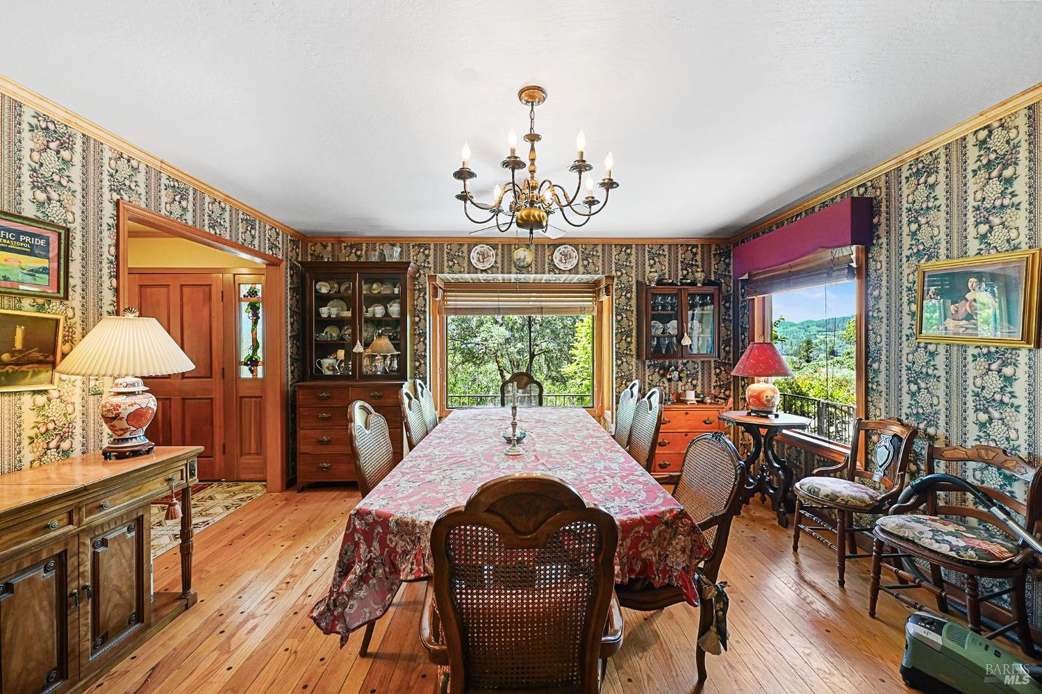 5143 Dry Creek Road Healdsburg, CA 95448 - Photo 47 of 85 a view of a dining room with furniture window and outside view