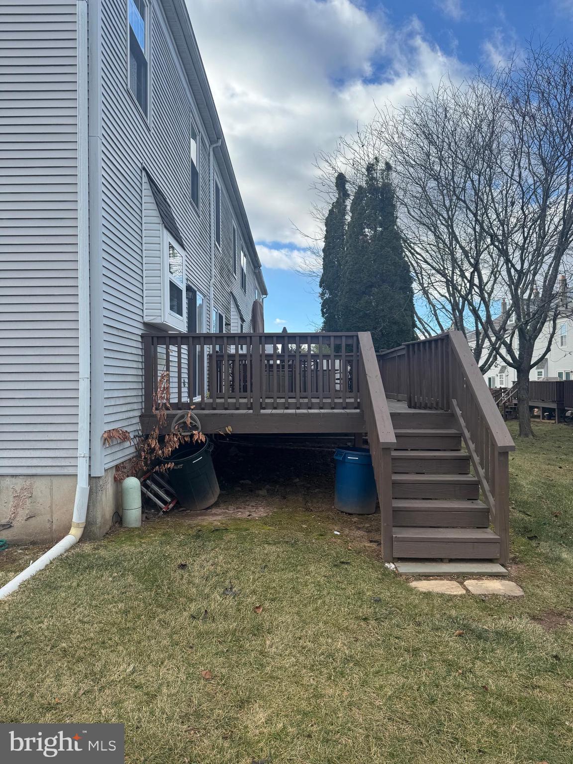 1031 Rafter Road Norristown, PA 19403 - Photo 16 of 17 a view of deck with two chairs and wooden fence