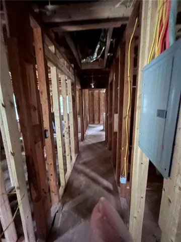 a view of storage and utility room