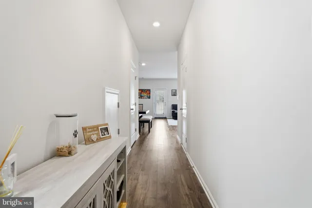 a view of a kitchen and workspace