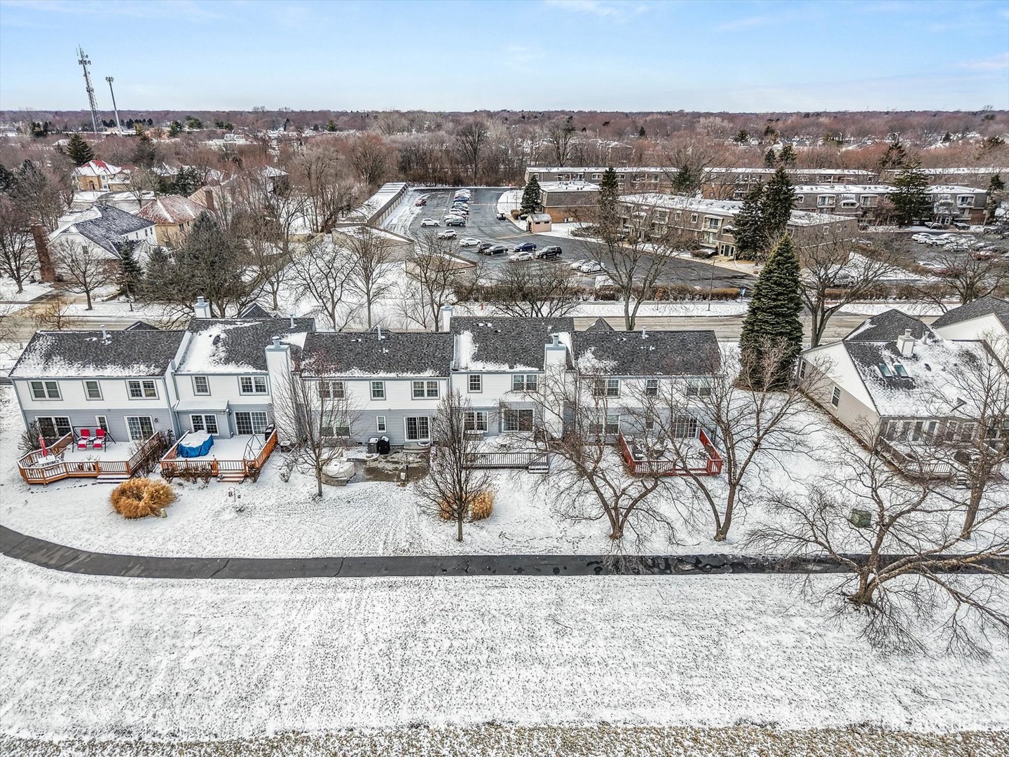 1712 Coach Drive Naperville, IL 60565 - Photo 34 of 39 an aerial view of a house with a yard and lake view