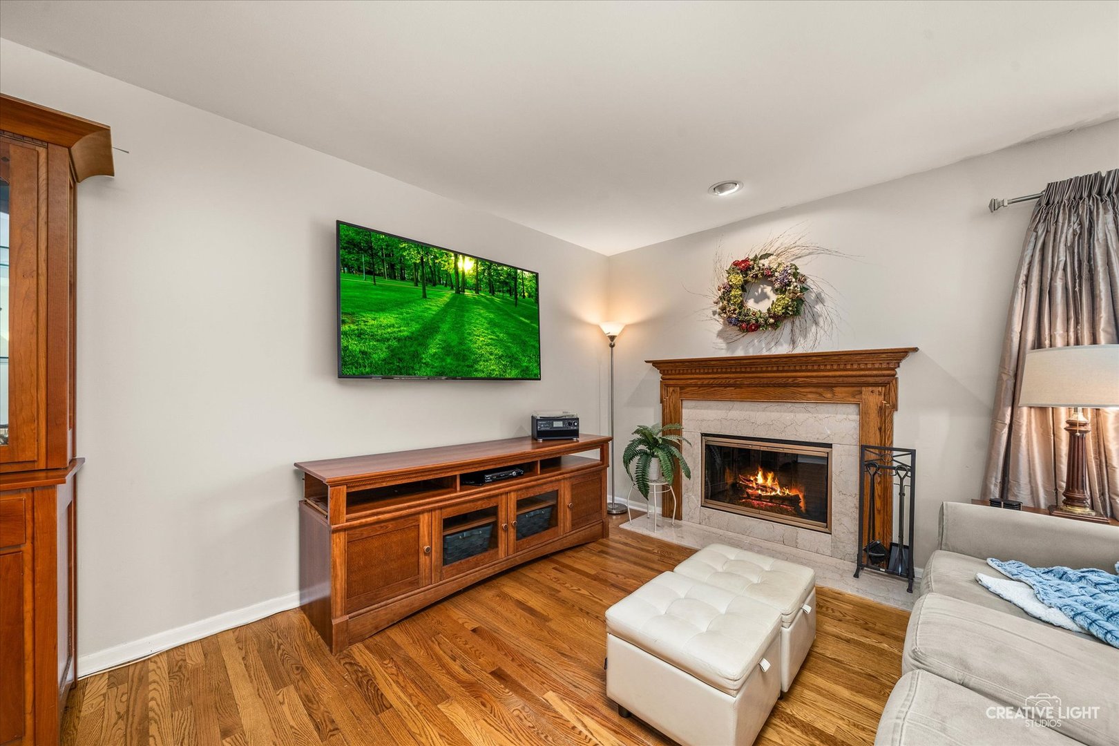 1712 Coach Drive Naperville, IL 60565 - Photo 5 of 39 a living room with furniture and a fireplace