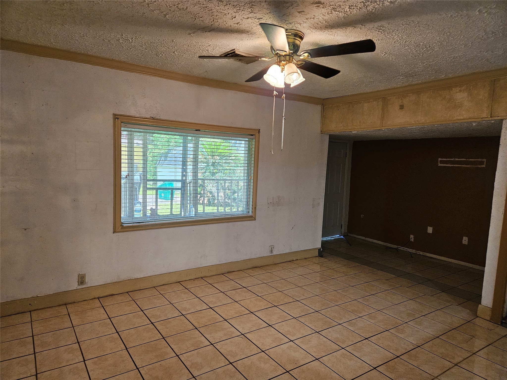 5218 Cortelyou Lane Houston, TX 77021 - Photo 14 of 45 an empty room with windows and ceiling fan