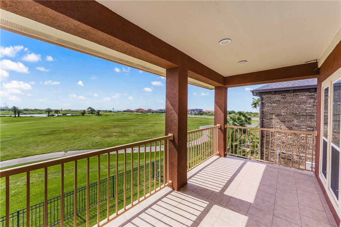307 Heathercrest Portland, TX 78374 - Photo 37 of 40 a view of a balcony with floor to ceiling windows yard