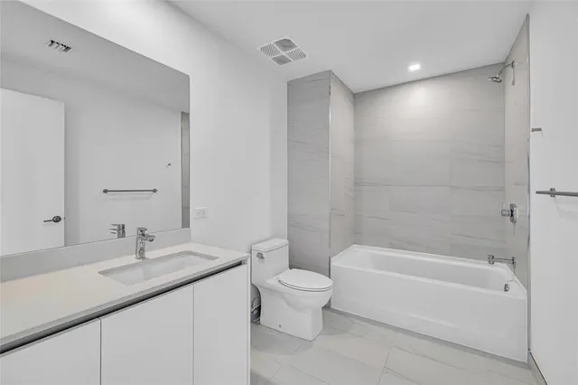 a view of a bathtub in a room