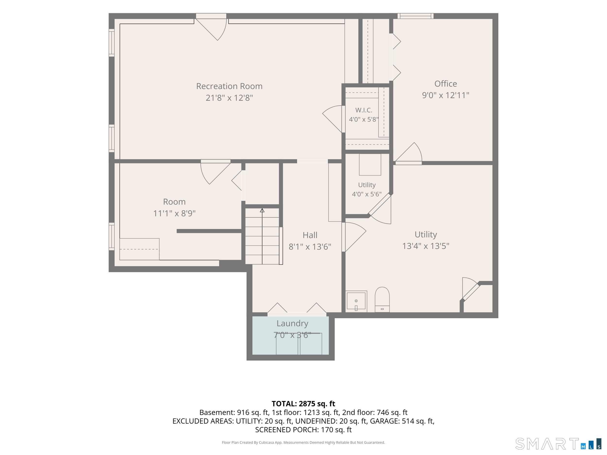 2004 Boston Post Road Guilford, CT 06437 - Photo 40 of 40 FLOOR PLAN ~ lower level