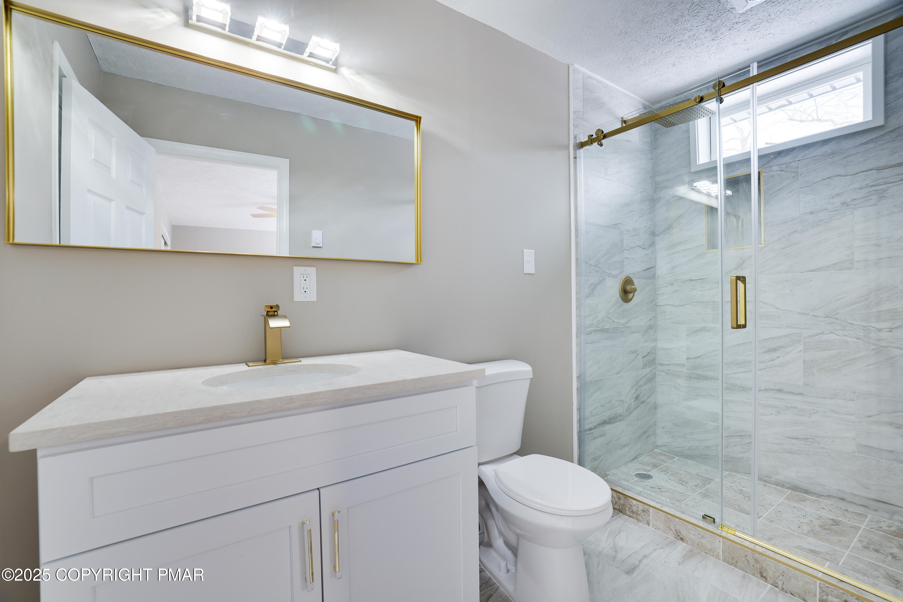 1254 Winding Way Tobyhanna, PA 18466 - Photo 23 of 46 a bathroom with a sink a toilet and shower