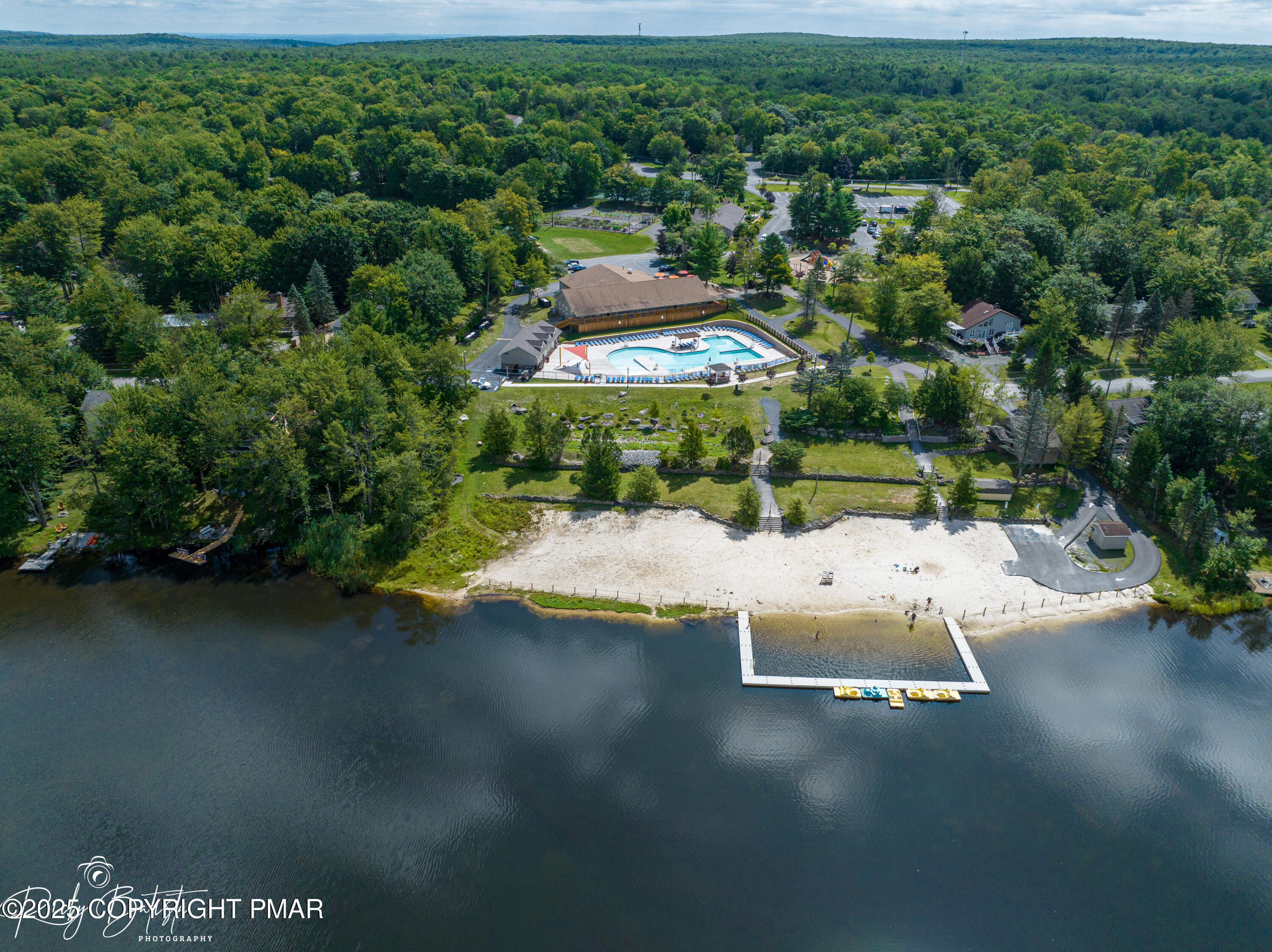 1254 Winding Way Tobyhanna, PA 18466 - Photo 41 of 46 an aerial view of a house with a yard basket ball court and outdoor seating
