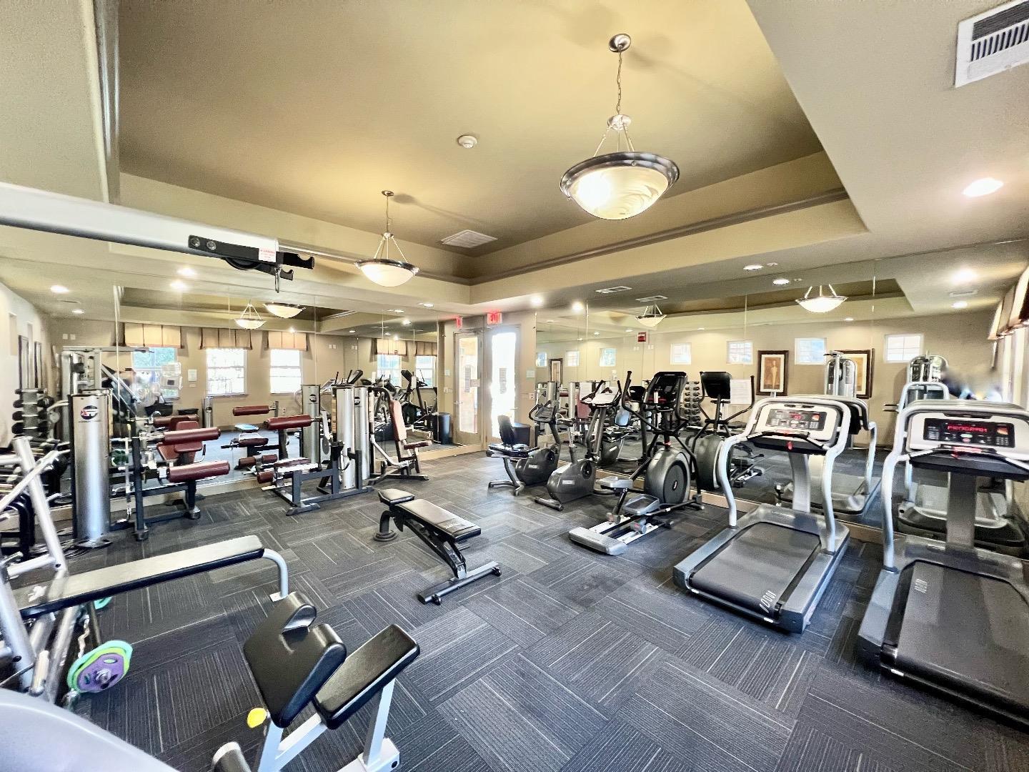 1310 Saddle Rack Street, Unit 314 San Jose, CA 95126 - Photo 40 of 43 a view of a room with gym equipment