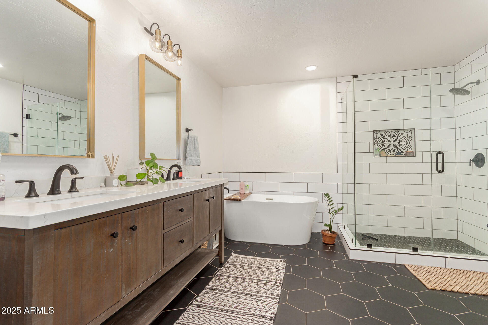 6901 South Palo Verde Road Buckeye, AZ 85326 - Photo 18 of 43 a bathroom with a double vanity sink mirror and toilet
