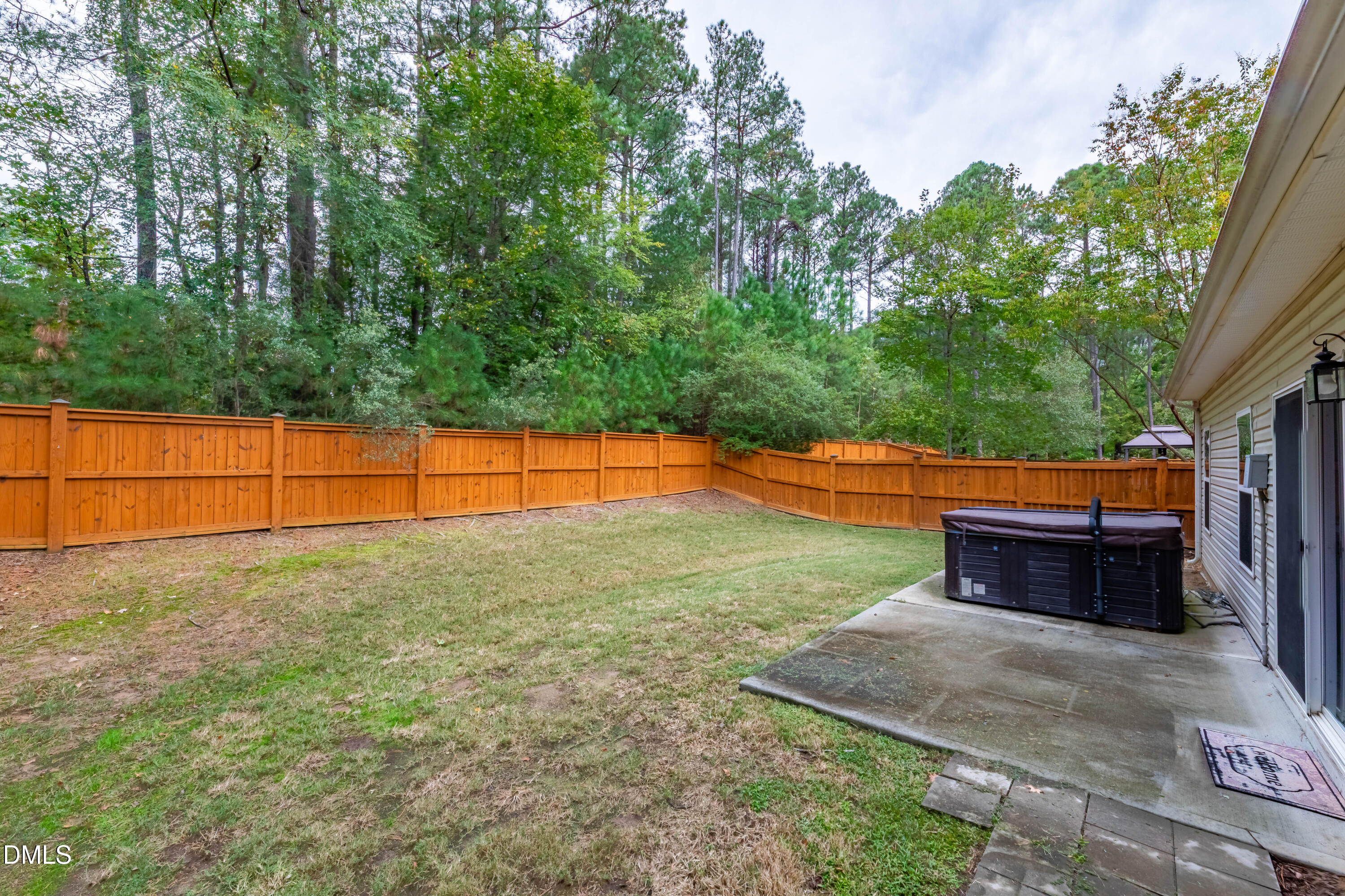 33 Juliette Drive Durham, NC 27713 - Photo 37 of 39 a backyard view with tall trees
