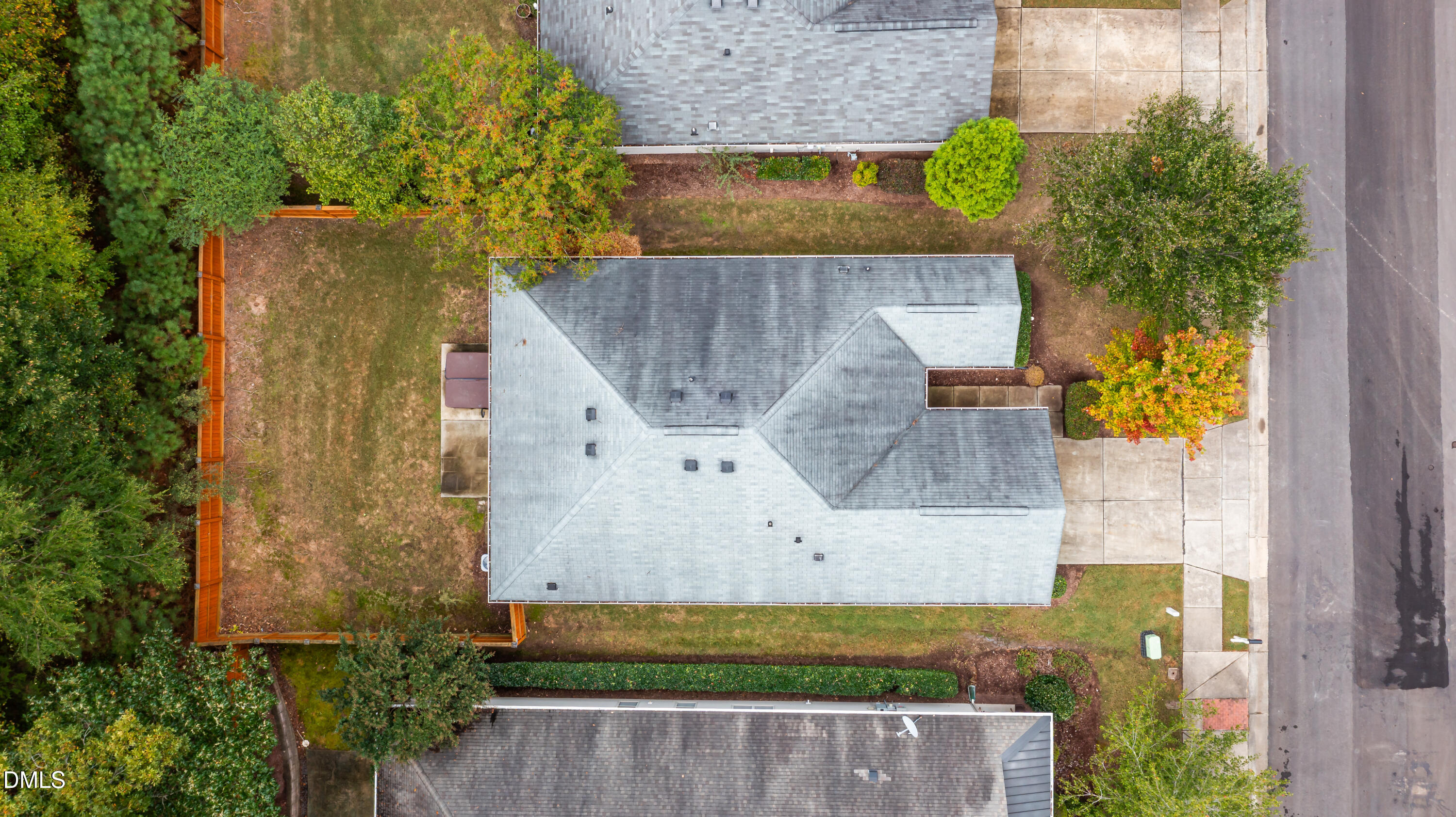 33 Juliette Drive Durham, NC 27713 - Photo 5 of 39 an aerial view of a house with swimming pool
