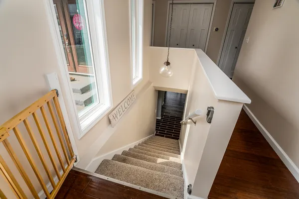 a house view with a seating space