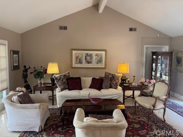 10821 Vida Drive Villa Park, CA 92861 - Photo 11 of 39 a living room with furniture and a lamp