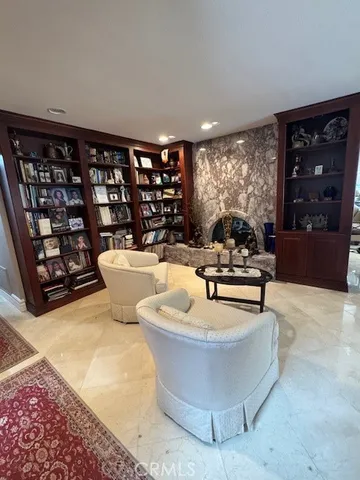a white bath tub sitting in a large room