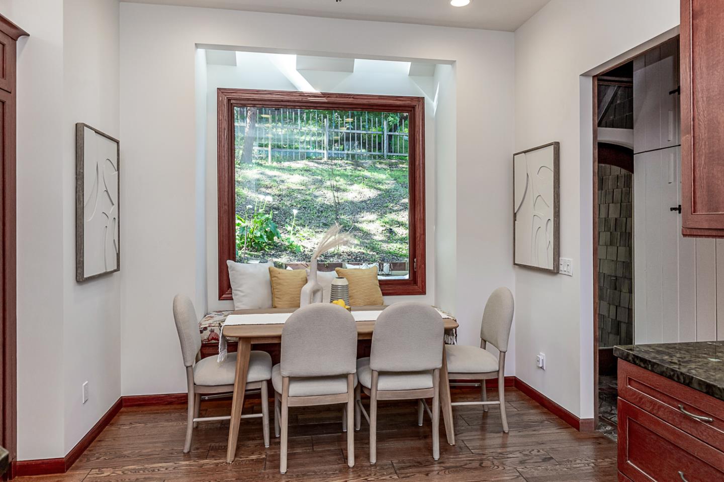 128 Los Trancos Circle Portola Valley, CA 94028 - Photo 13 of 38 a dining room with furniture and window