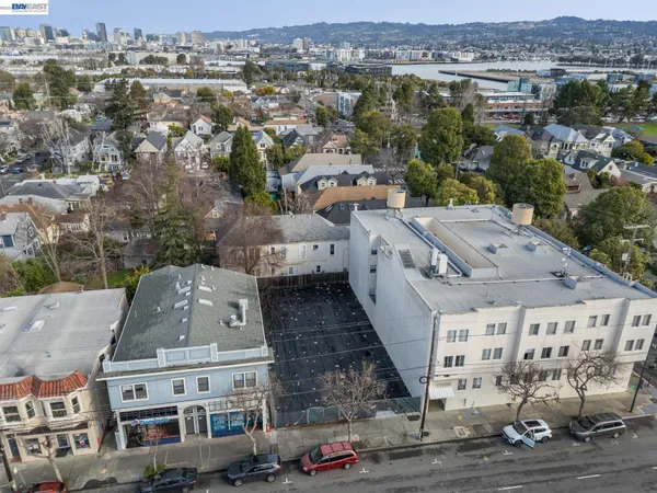 an aerial view of multiple house