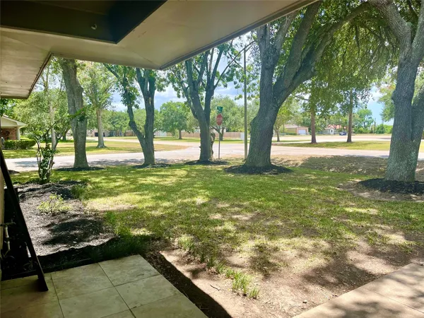 a view of yard with tree s