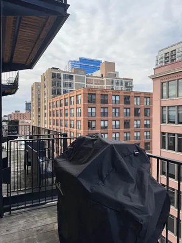 a view of balcony with couch