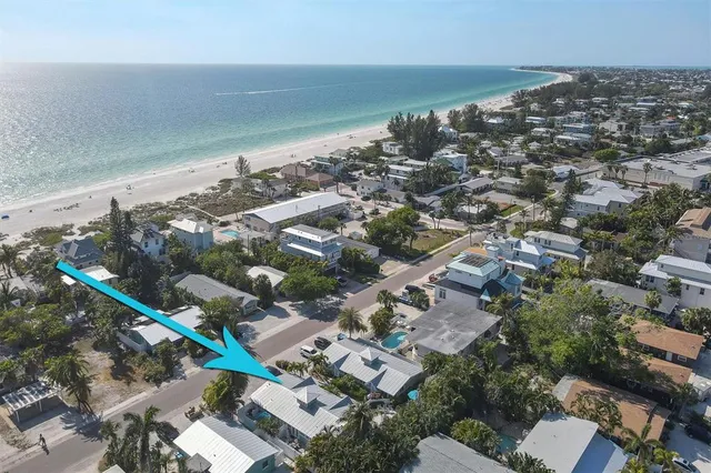 a view of a beach and ocean