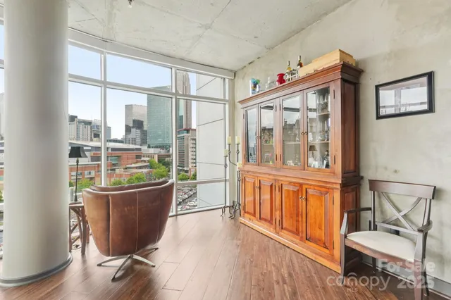 a view of a city from a window