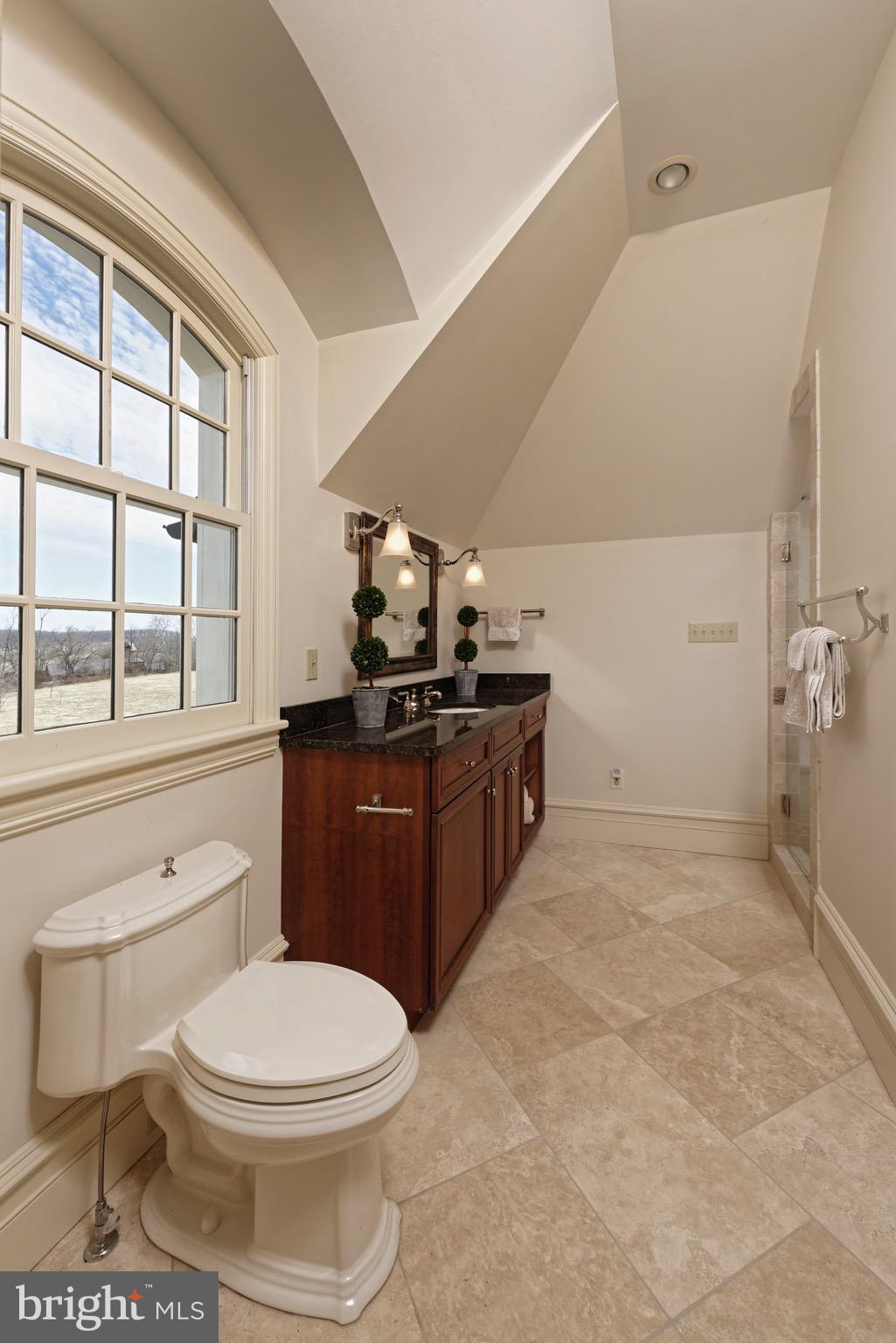 3456 Whiting Road Marshall, VA 20115 - Photo 21 of 69 His Half Bath with polished limestone