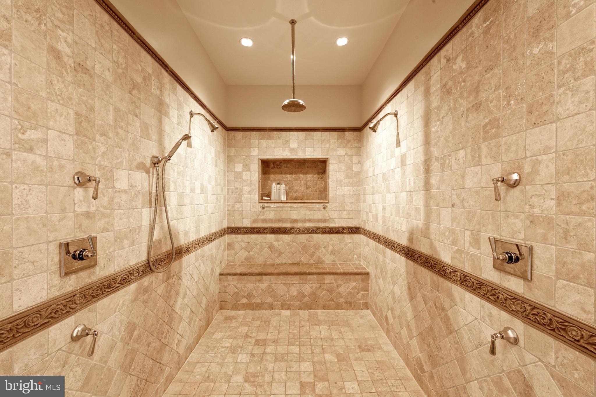 3456 Whiting Road Marshall, VA 20115 - Photo 22 of 69 Shared tumbled marble shower room