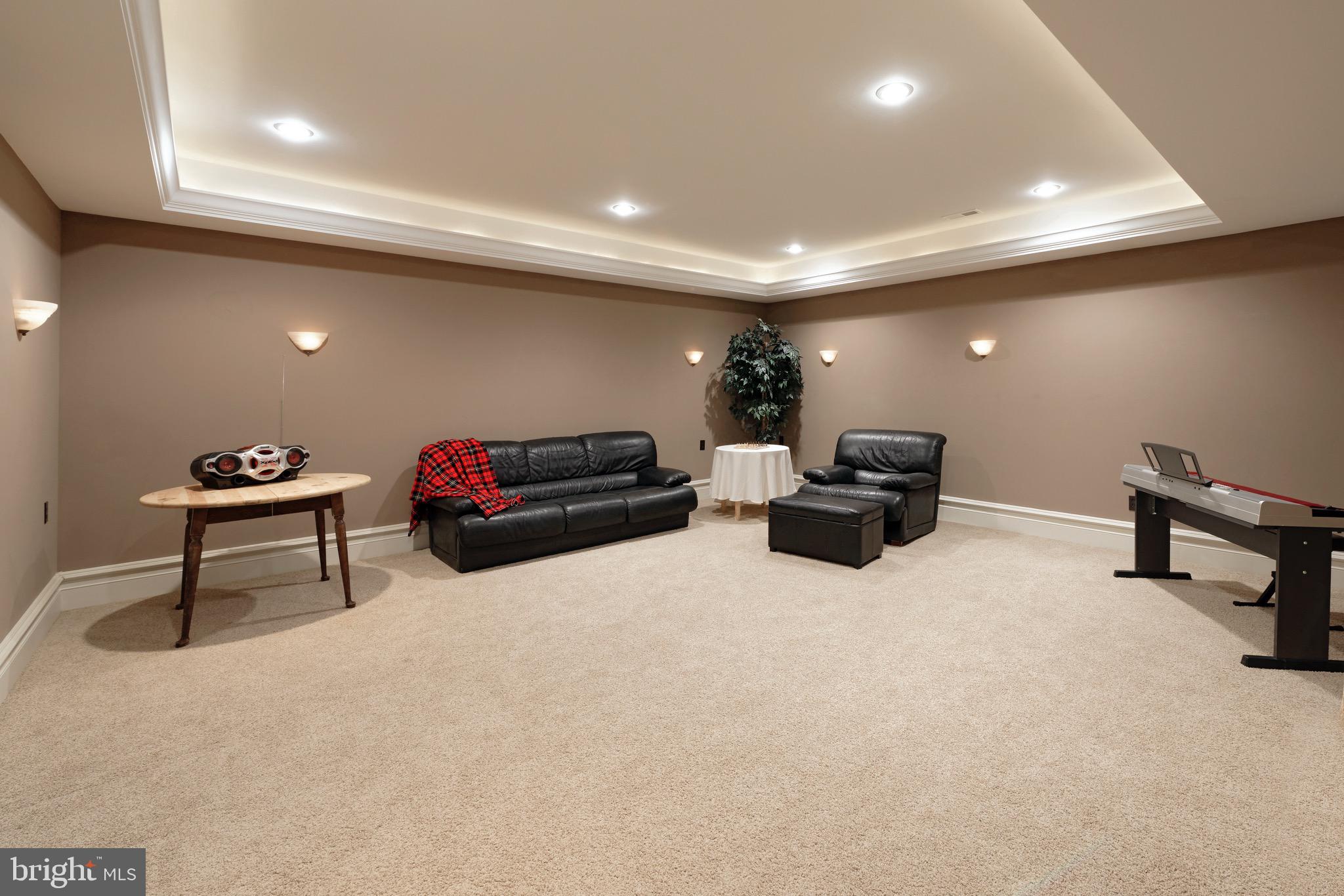 3456 Whiting Road Marshall, VA 20115 - Photo 28 of 69 Spacious Lower Level Media Room