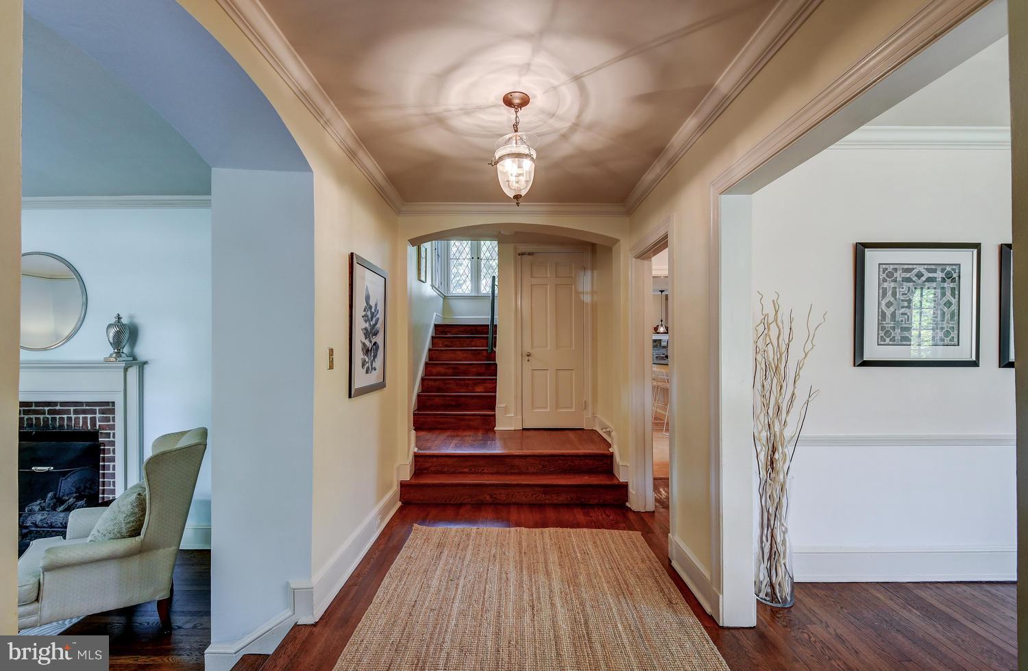 212 Goodale Road Baltimore, MD 21212 - Photo 12 of 39 Gracious Foyer with beautiful sight lines