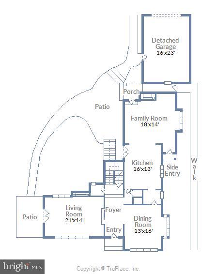 212 Goodale Road Baltimore, MD 21212 - Photo 37 of 39 Main level floor plan