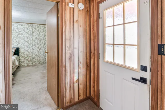 a view of a bathroom from a window