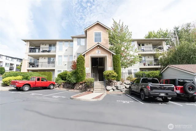 a car parked in front of a house